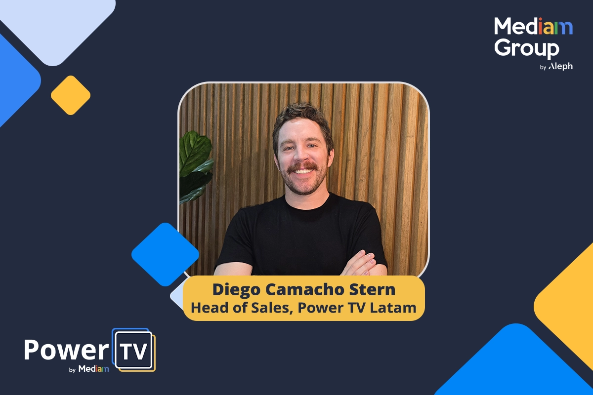 Diego Camacho Stern se suma a Mediam by Aleph como nuevo Head of Sales Power TV Latam