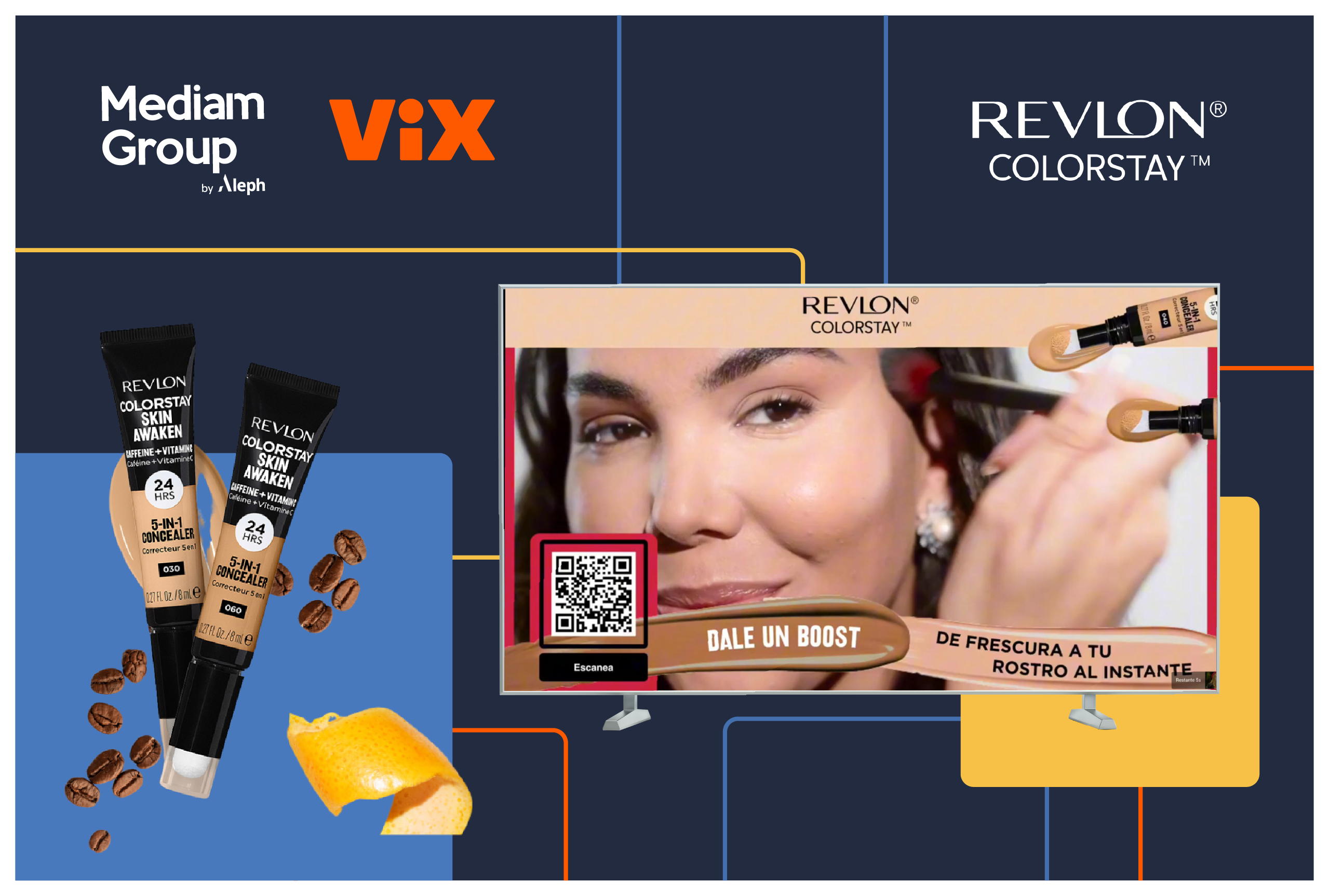Revlon deslumbra en Panamá: +98% de vistas completadas con formatos innovadores en ViX