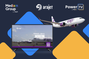 Lee más sobre el artículo Arajet despega con PowerTV by Mediam: +60% de intención de compra en audiencias impactadas